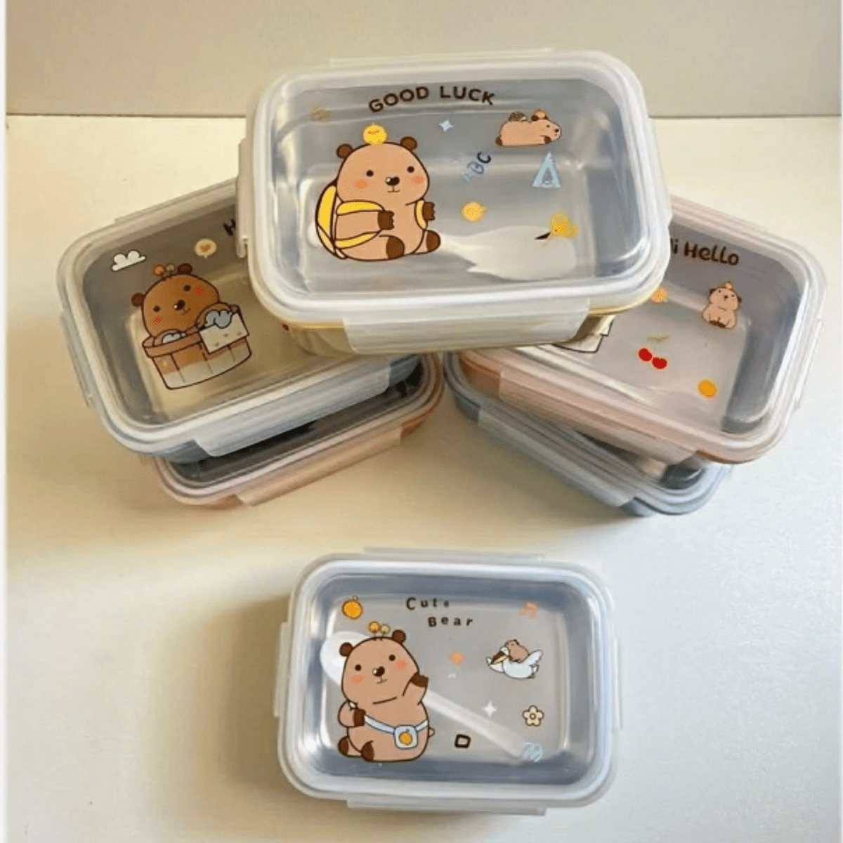 STEEL LUNCH BOX (A19-4) ACSH-761 ACYXL-761 - Nesh Kids Store