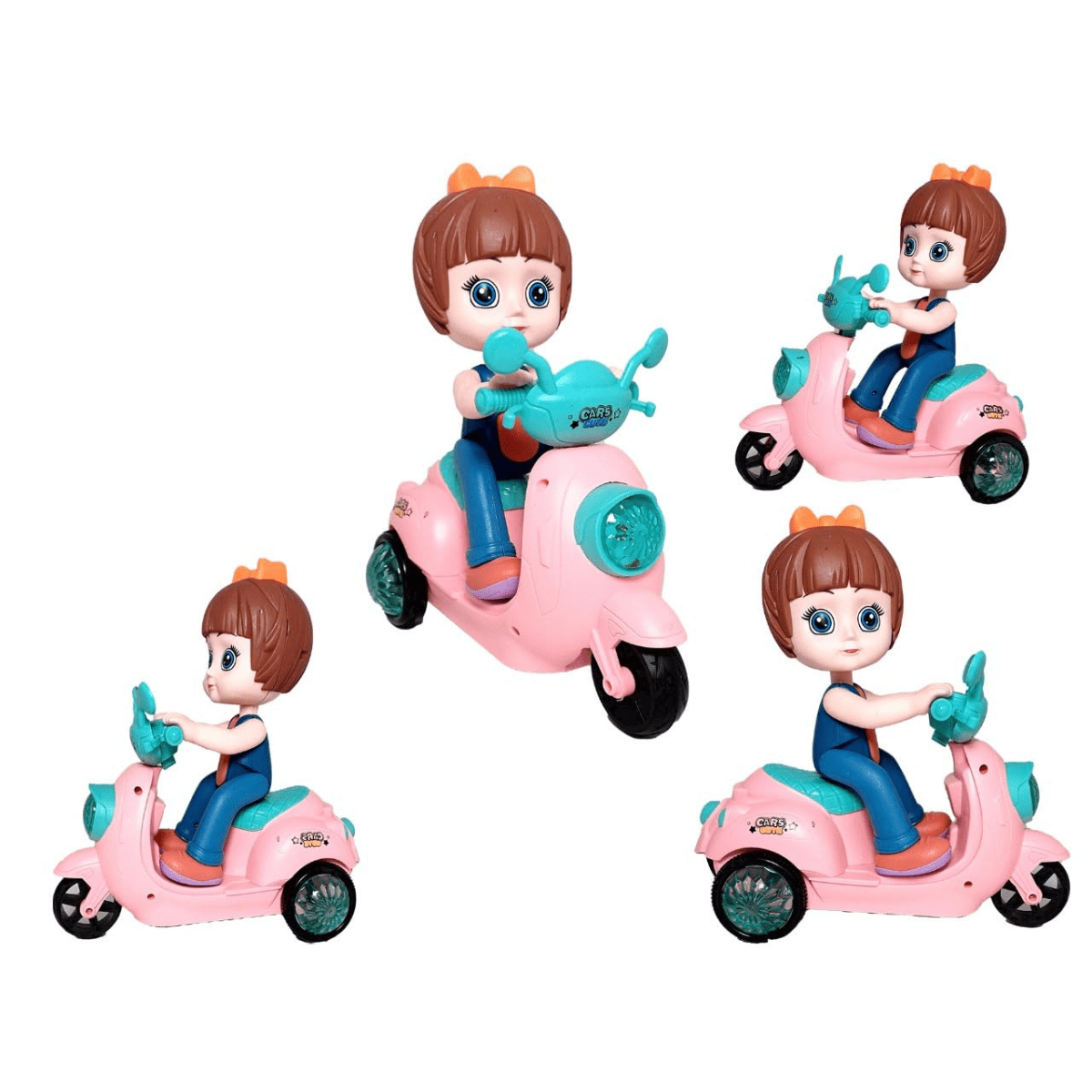 Stunt Motorcycle with Bright Lights & Sound Effects – 3+ - Nesh Kids Store