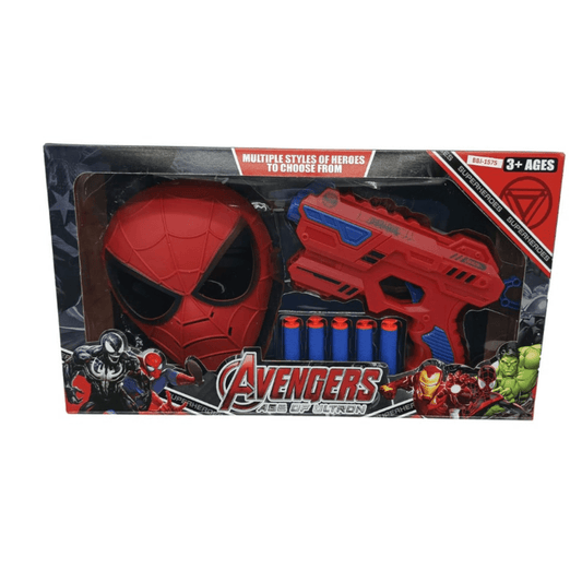 Superhero Mask & Soft Bullet Blaster Set - Nesh Kids Store