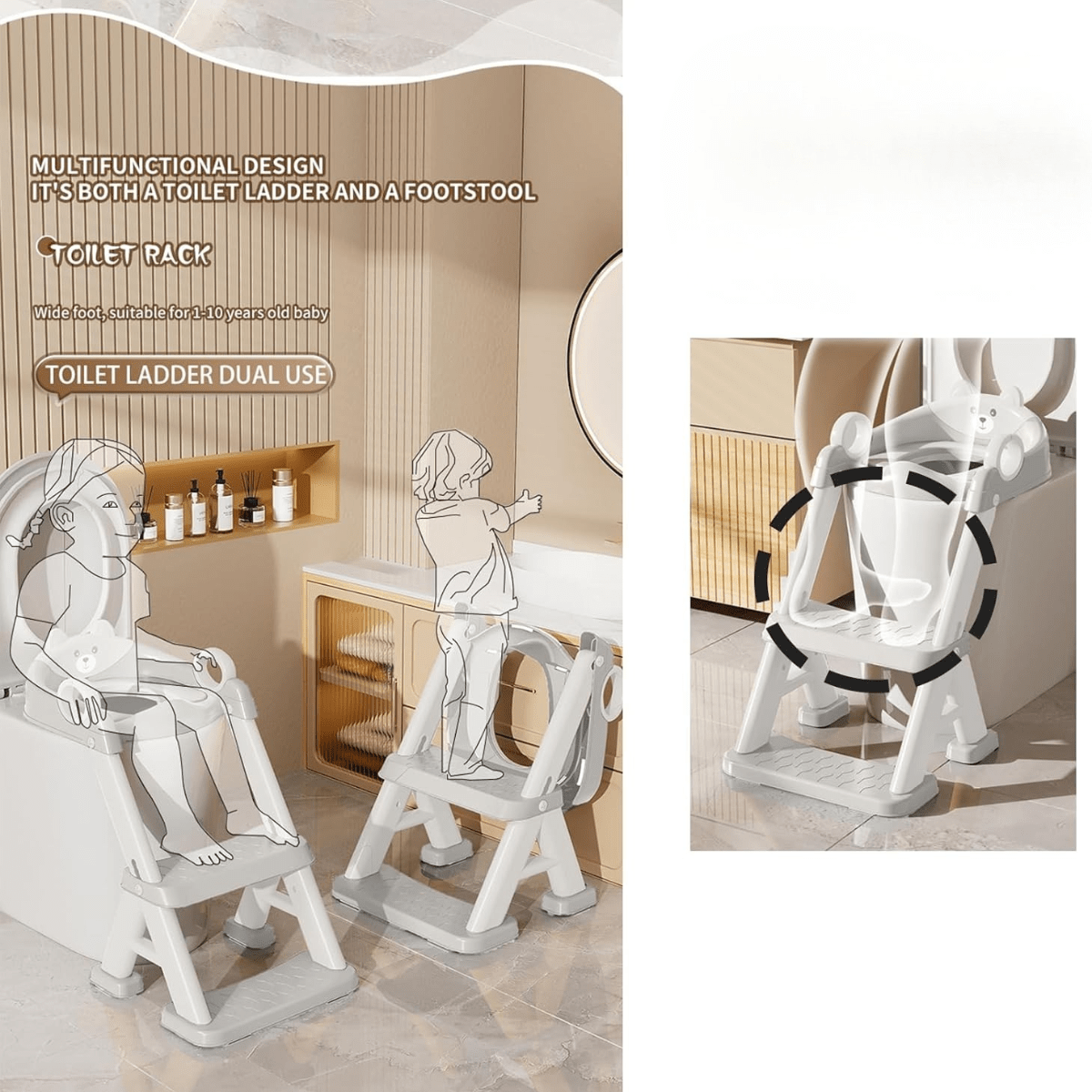 Toilet Potty Training Seat with Step Stool Ladder - Nesh Kids Store