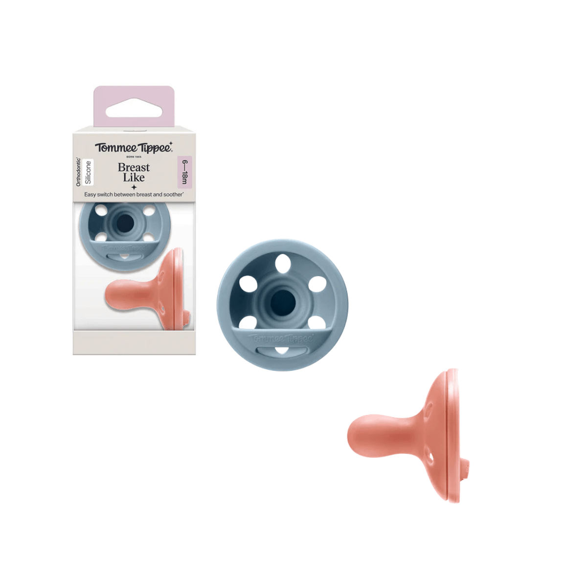 Tommee Tippee Breast - like Soothers 6 - 18M - 433628 - Nesh Kids Store