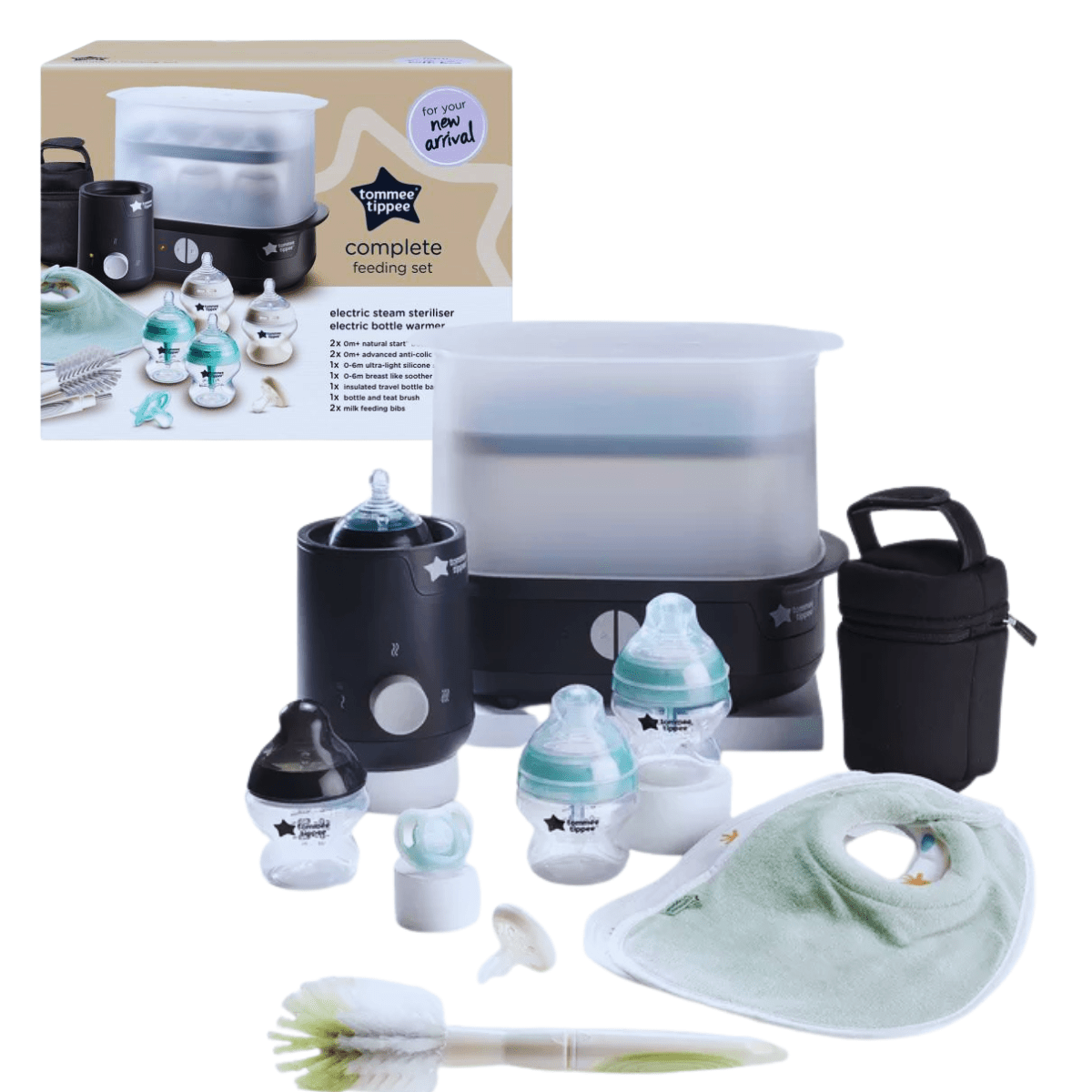Tommee Tippee Complete Feeding Set 0M+ – All - in - One Solution - Nesh Kids Store