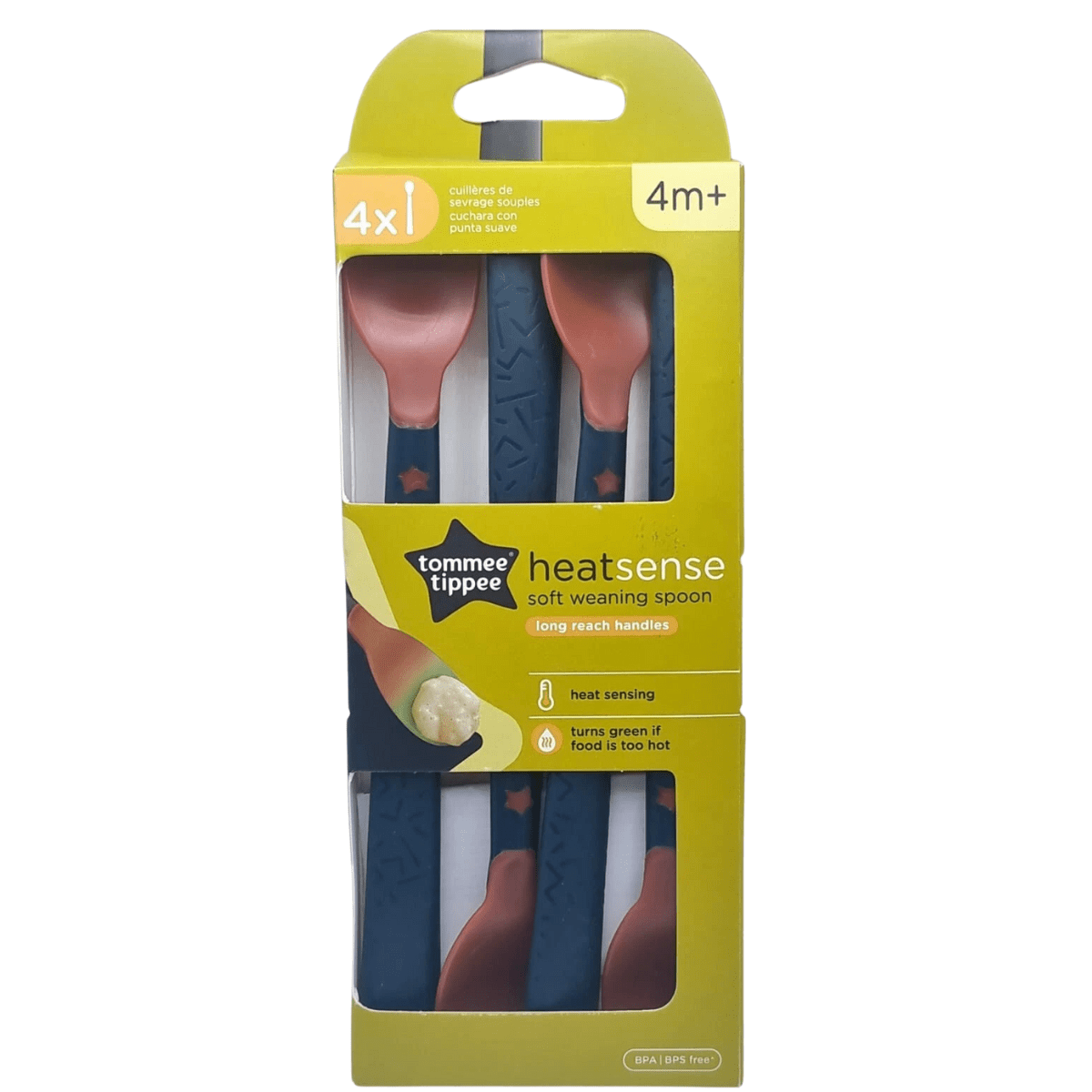 Tommee Tippee Heat Sense Soft Weaning Spoon (4m+ | 4 pcs Pack) - Nesh Kids Store
