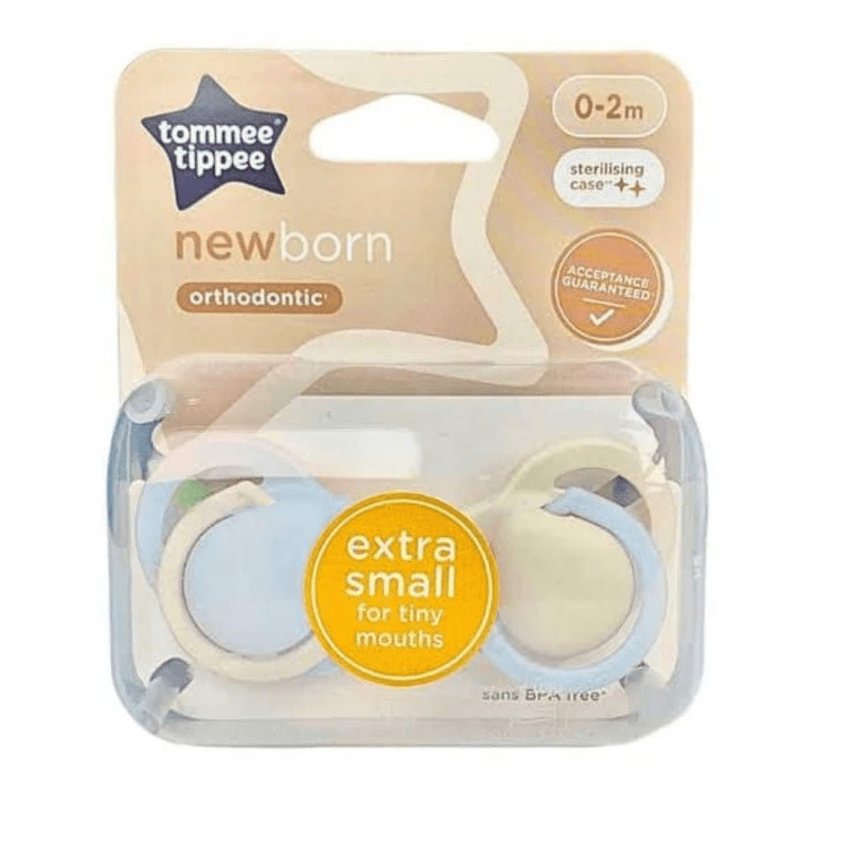 Tommee tippee Newborn Soother Pack of 2 (0–2M) - Nesh Kids Store