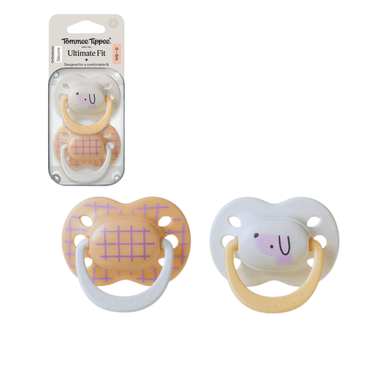 Tommee Tippee Ultimate Fit Soother 0 - 6M - Girl - 433650 - Nesh Kids Store