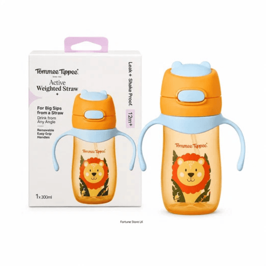 Tommee Tippee Weighted Straw Cup With Handle 300ml (12M+) - Nesh Kids Store