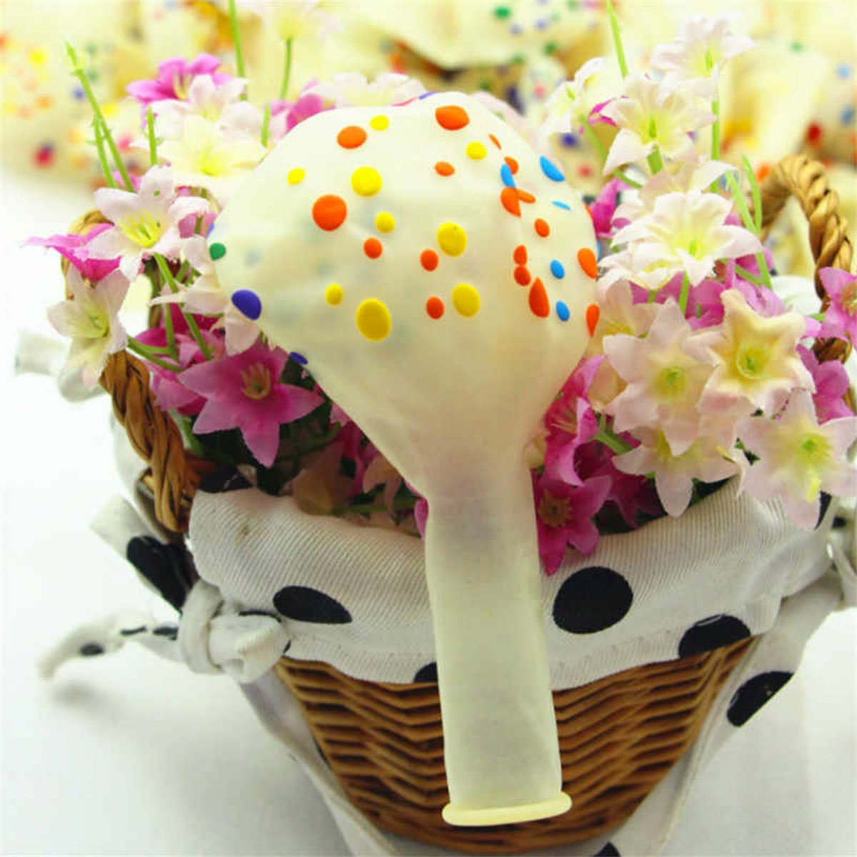 Transparent Polka Balloons for Theme Party Decoration (100 Pack) - Nesh Kids Store