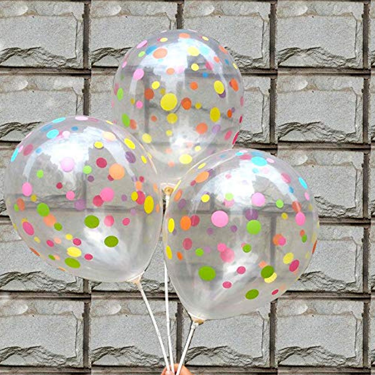 Transparent Polka Balloons for Theme Party Decoration (100 Pack) - Nesh Kids Store