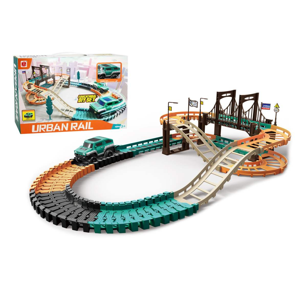 Urban Rail Transit Race Track Playset for Kids 6+ - Nesh Kids Store