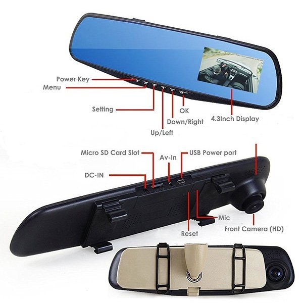 Vehicle Dashcam (Blackbox DVR + Rear View Camera) - Nesh Kids Store