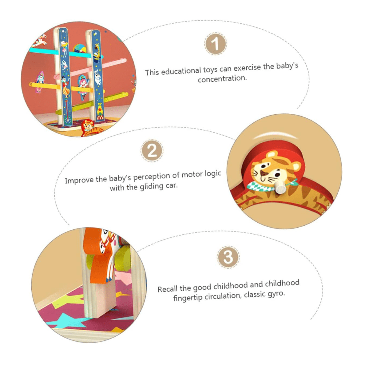 Wooden Acrobats' Cascade (3+Years) - Nesh Kids Store