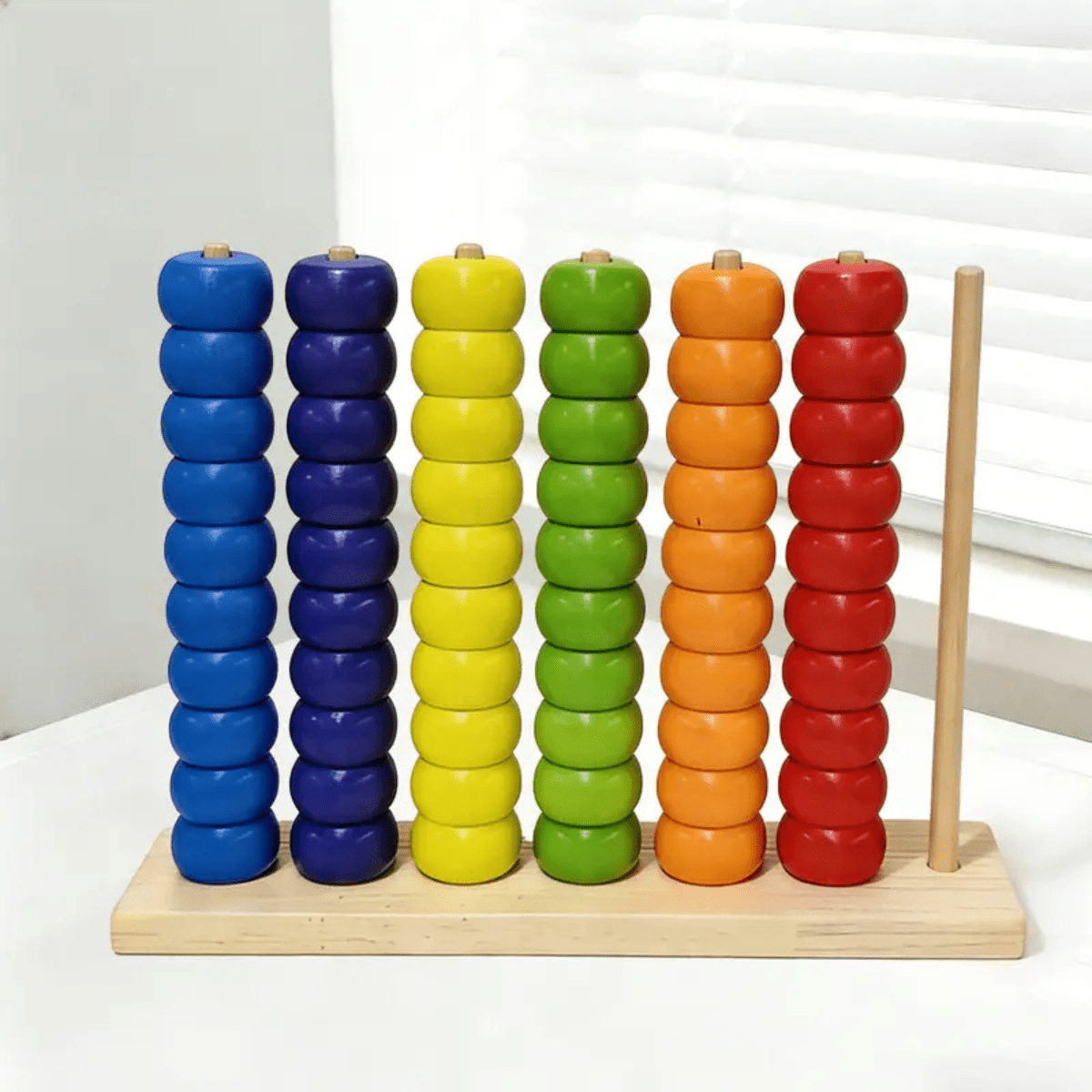 Wooden Colorful Bead Early Education Calculation Stand - Nesh Kids Store