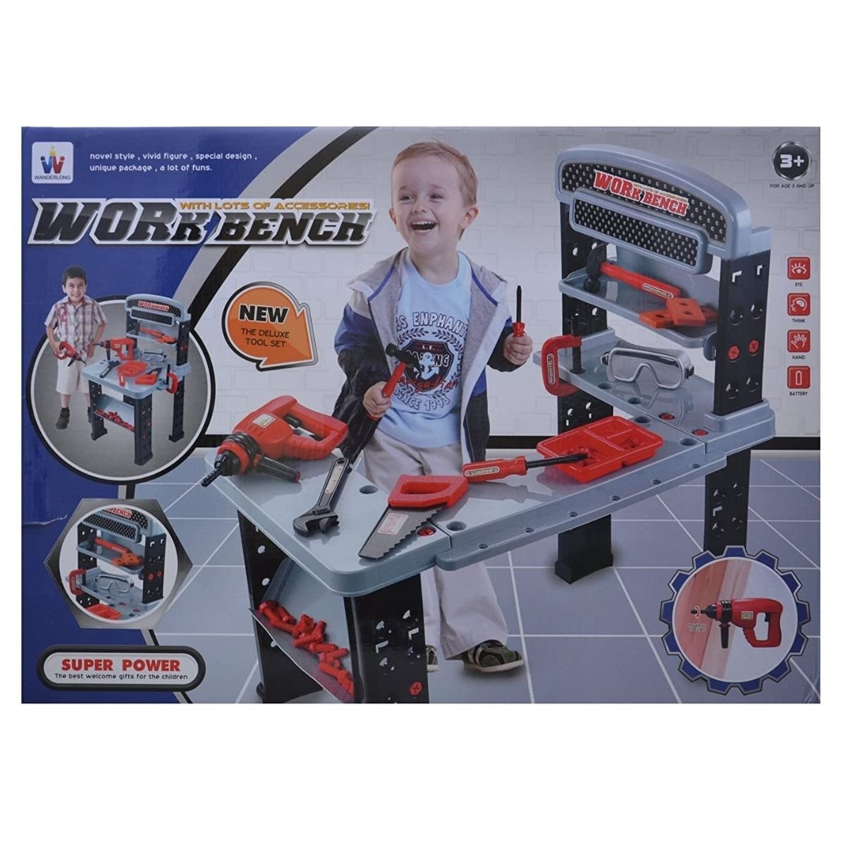 Work Bench with Tool Set (W076) - Nesh Kids Store