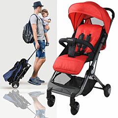 Baby Stroller - Cabin Type / Suitable for Travel (Baobaohao C1 Cabin)-Red