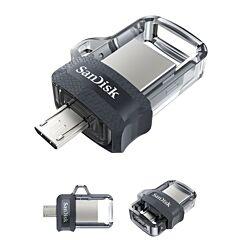 SanDisk Ultra Dual USB 3.0 Flash Drive - 16GB / 32GB / 64GB